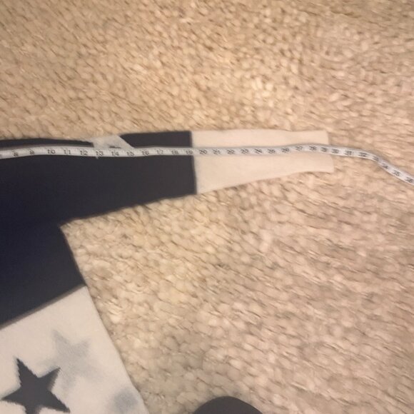 360 Cashmere crew neck navy and white sweater with stars - Picture 5 of 6